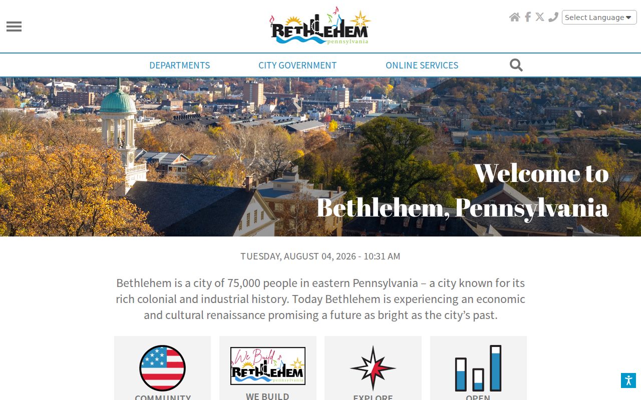Bethlehem city hall source for local police record requests